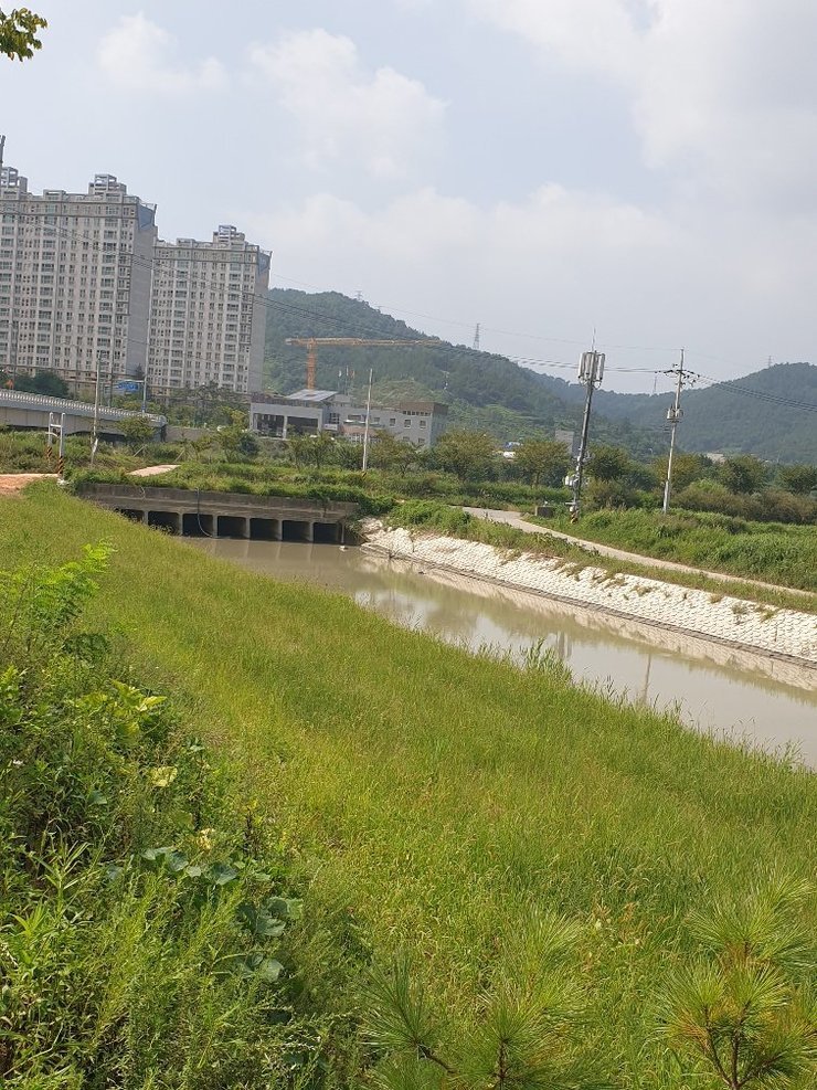 죽산지구 사진 (오룡호반 써밋 뒤편 다리 아래)