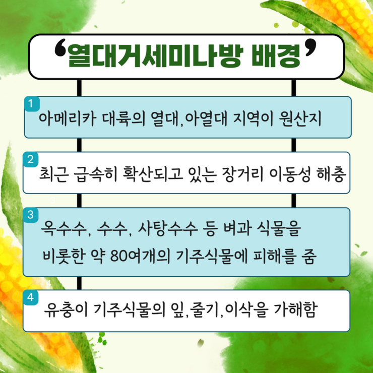 열대거세미나방 배경