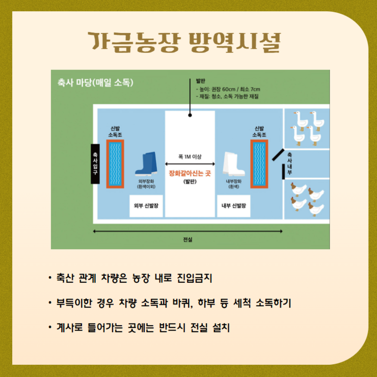 가금농장 방역시설