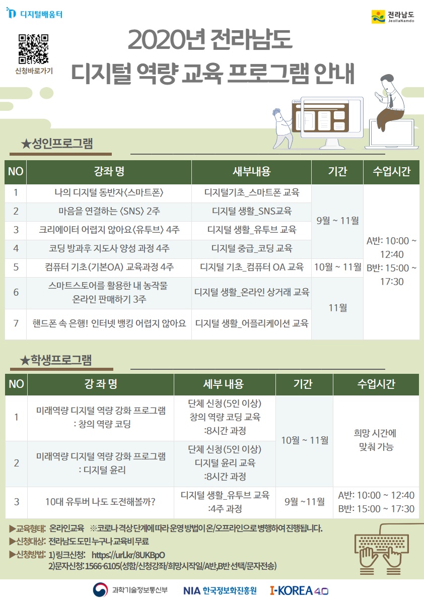 디지털 역량교육 프로그램 안내