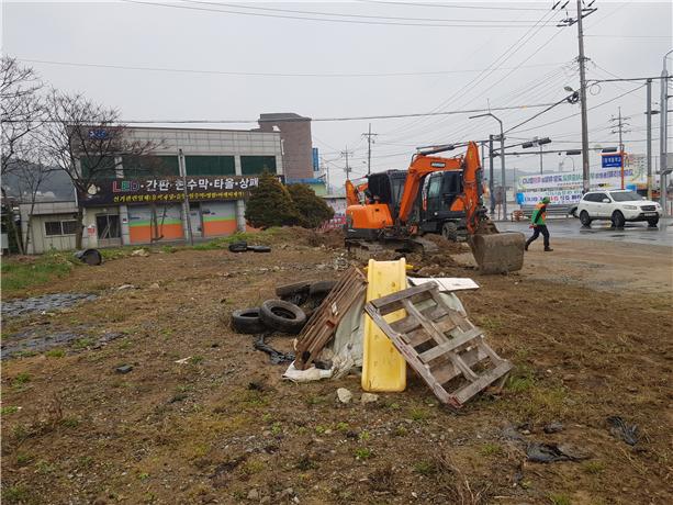 무안군 청계면, 사회단체와 함께하는 가로경관 정비 완료 (4).jpg