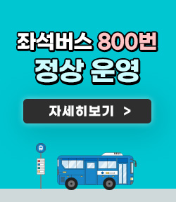 목포시 시내좌석버스 800번 정상 운영 자세히보기